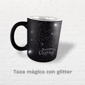 taza magica glitter, tazas personalizadas, taza mágica, taza sublimable, taza personalizada.