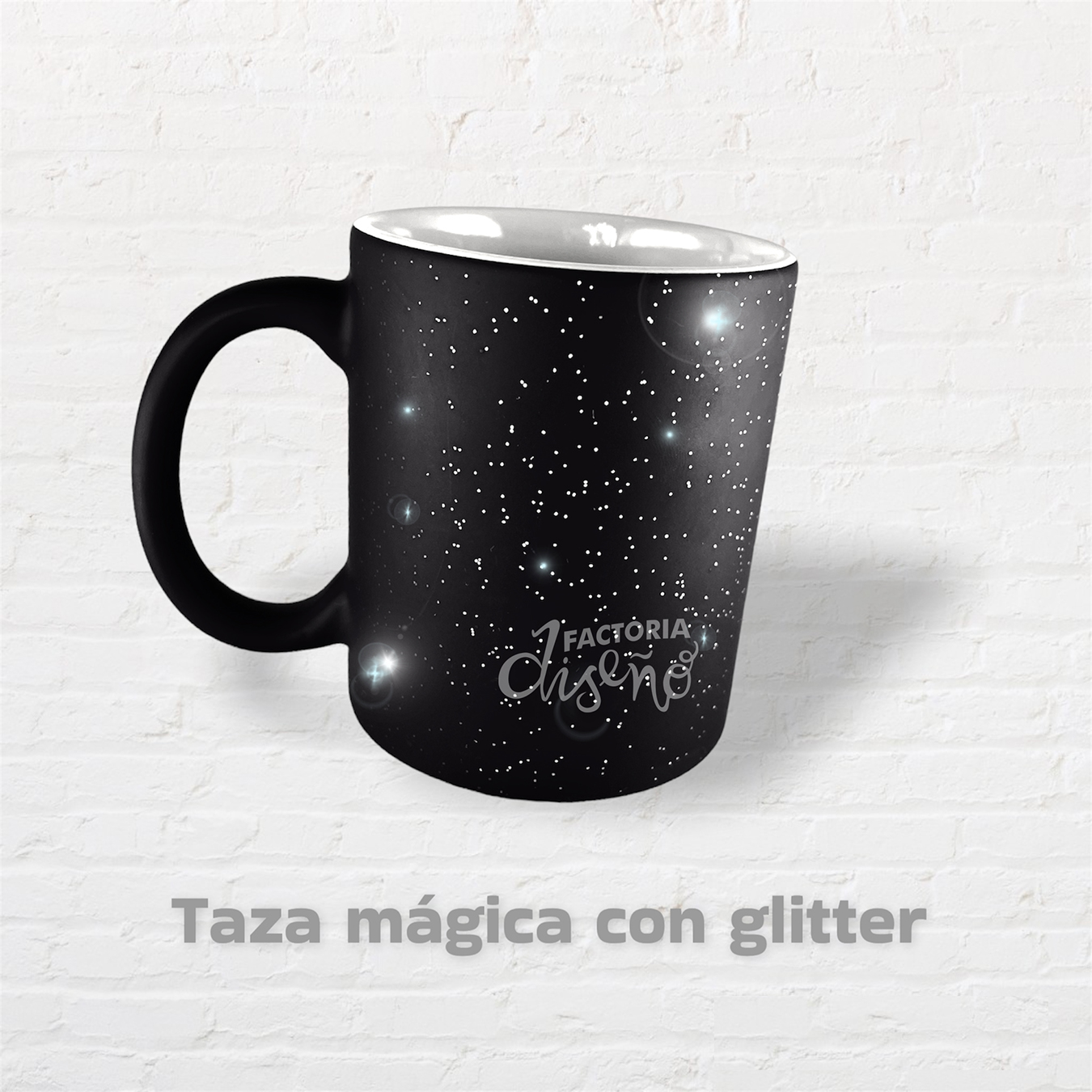 Taza mágica glitter - Factoría Diseño