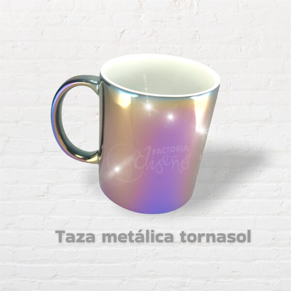 taza metalica magica tornasol