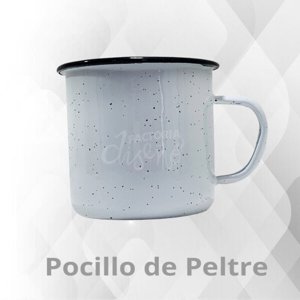 pocillo de peltre personalizado, pocillo sublimado, pocillo personalizado, pocillo blanco personalizado