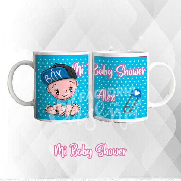 Tazas personalizadas babyshower, tazas para baby shower, tazas impresas bautizo,