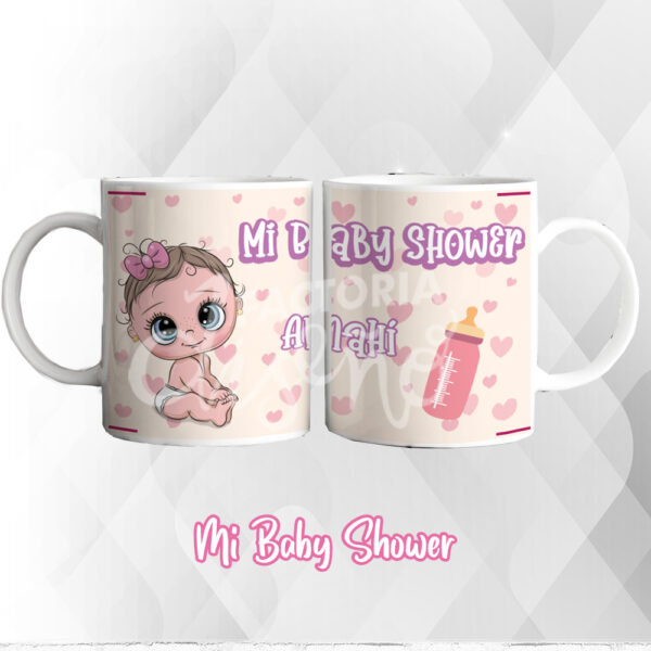 tazas personalizadas baby shower, tazas para babyshower, tazas para bautizo.