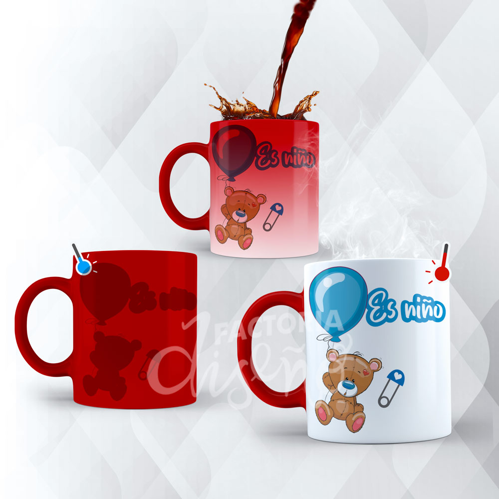 taza mágica; Taza Magica baby shower es niño; tazas personalizadas baby shower; tazas personalizadas es niño; tazas mágicas personalizadas en puebla