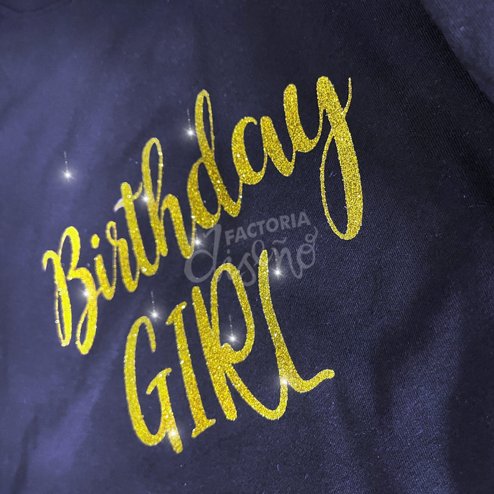 Playeras personalizadas con glitter Factor a Dise o